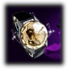 Blacky Heart Cat Watch (Weis) - Schwarze Katze mit Herz Quarz Armbanduhr wei