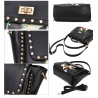 Gothic Fashion Damen-Umh?nge-Handtasche aus hochwertigem PU Leder