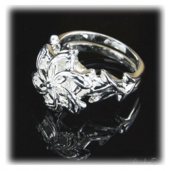 Nenya - Galadriels Ring des Wasser - hartversilbert mit 925er Sterling Silber mit facettenreichem Zirkon-Kristall