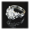 Nenya - Galadriels Ring of Water - Hard Silver Plated with 925 Sterling Silver with Multifaceted Zircon Crystal