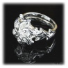  Nenya - Galadriels Ring des Wasser - hartversilbert mit 925er Sterling Silber mit facettenreichem Zirkon-Kristall