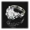 Nenya - Galadriels Ring des Wasser - hartversilbert mit 925er Sterling Silber mit facettemreichen Zirkon-Kristall