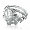 Nenya - der Weise Ring Galadriels - aus 925er Sterling Silber mit facettemreichen Zirkon-Kristall