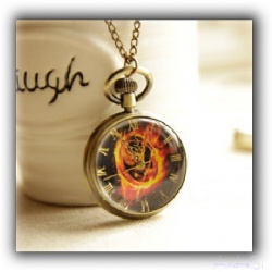 The Tribute of Panem - Mocking Watch Pendant - Quartz Watch - Hunger Games