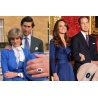Verlobungsring Prinzessin Diana - Lady Di / Kate Middleton - hartversilbert mit faccetenreichen Swarovskikristallen