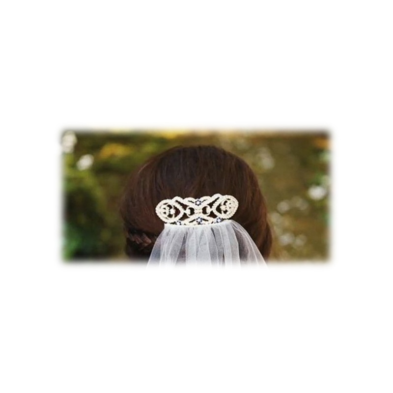Bellas Wedding Jewelry Hair Comb Twilight Bride Crown