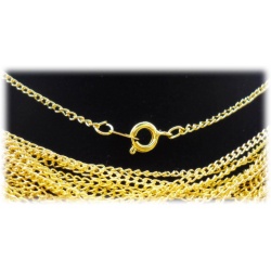 Fashion Halskette 44cm ohne Anhänger ca. 2mm - hartvergoldet