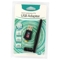 Wifi 300Mbps Ultra Mini USB-Adapter mit Antenne 