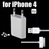 UNIVERSAL USB Ladeger?t iphone & Samsung Stecker Steckdose Netzteil Adapter wei? inkl. Ladekabel