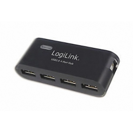 LogiLink USB 2.0 Hub 4-Port, schwarz