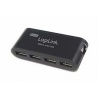 LogiLink USB 2.0 Hub 4-Port mit Netzteil, schwarz