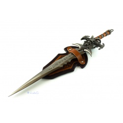 World of Warcraft - Frostmourne Sword Decoration with Shield & Leather Strap