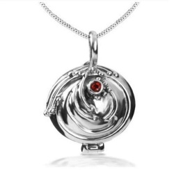 Elena Gilbert Eisenkraut Halskette - High Quality - 925 Sterling Silber - Anti Vampire Medaillon Gothic Fashion