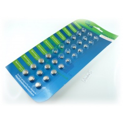 30 Alkaline-Knopfzellen im Mega-Sparpaket