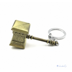 WoW - Thrall Doomhammer as pocket and key pendant made of metal with key ring