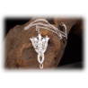 Arwens Abendstern Anhänger und Ohrringe aus 925er Sterling Silber mit facettenreichen Swarowski-Kristallen