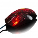 Quake 7 LED Design Gaming Mouse 8 Tasten, 8D x4 Optical 2400 dpi Maus AndreSi