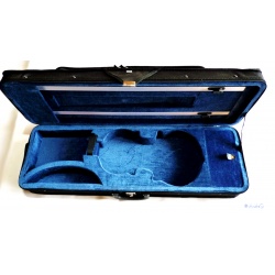 4/4 Shaped Case Violin - Violin Case with Blue Velvet