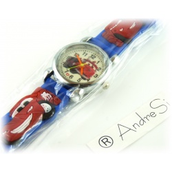 Cars Wristwatch Kids Time Kids Watch, Various Motifs - Silicone Bracelet Blue/Colorful