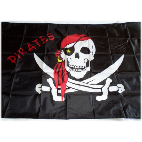 Pirates Flagge Fahne Skull Totenkopf Pirat 90 x 150 cm - wetterfeste Qualität