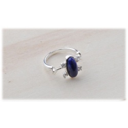 Elena Gilbert Daylight / Daylight Ring with Lapis Lazuli - Vampire Gothic Fashion