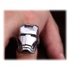 Iron Man Ring Chrome Finish schattiert rauh Size 10 19,8mm
