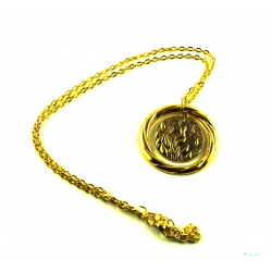 Hunger Game Pendant "On Fire" with Necklace 18k Hard Plated Tribute by Panem