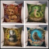 Kissenbezug 45x45 Hogwarts Gryffindor Slytherin Hufflepuff Ravenclaw H.Potter