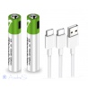 1.5V AAA Akku li-ion Battery 550mWh 100% capacität li-polymer per USB aufladbar