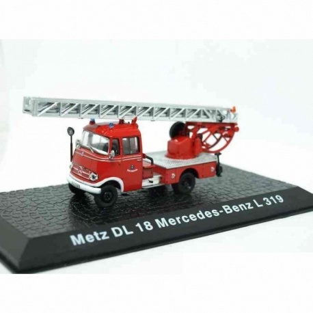 HQ Feuerwehrauto Metzt DL 18 Mercedes-Benz L 319 1:72 (auch für H0 Modellbahn)