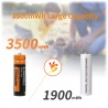 1.5V USB AA li-ion Battery 3500mWh 100% capacität 1200x mal wieder aufladbar