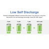 4x 1.5V USB AA li-ion Battery 3500mWh 100% capacität 1200x mal wieder aufladbar