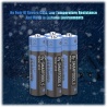 4x 1.5V USB AA li-ion Battery 3500mWh 100% capacität 1200x mal wieder aufladbar