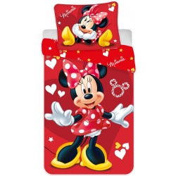 Disney Minnie Kinderbettwäsche 100 × 135cm Lizenartikel