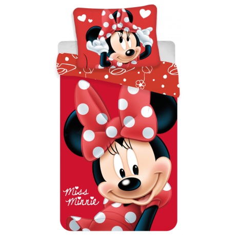Disney Minnie Kinderbettwäsche 100 × 135cm Lizenartikel