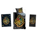 Harry Potter Bettwäsche Set - Baumwolle - Kissen 70x90, Bett-Bezug 140x200, extra Decke und Badetuch, Lizenzartikel-Set