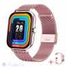 Smartwatch Qualk.-Chip Serie6 Blutw,WhatsApp,Musik iPhone Android schwarz,rosè,silber