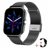 Smartwatch Qualk.-Chip Serie6 Blutw,WhatsApp,Musik iPhone Android schwarz,rosè,silber