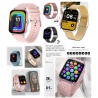 Smartwatch Qualk.-Chip Serie6 Blutw,WhatsApp,Musik iPhone Android schwarz,rosè,silber