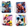 Turnbeutel 40x30cm Avengers, Spiderman, Mickey, Minni, Disney oder Marvel Lizenzartikel