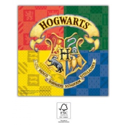 Harry Potter Hogwarts Houses Serviette 20 Stück Packung Lizenzartikel 33 * 33 cm