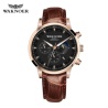 Edle Quarz WAKNOER Armbanduhr in mehreren Varianten mit Tag(Sonne)-/Nach(Mond)-Phase - EAR Marke AndreSi