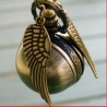 goldener Schnatz (Snitch) Taschenuhr mit Halskett - Quidditch