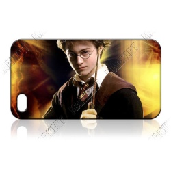 Schutzhülle Motiv kombatibel zu iPhone 5 Handy - Harry mit Zauberstab - Cover Case