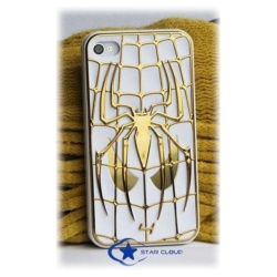 Spider Man Spinne Gold - iPhone 4 / 4S Handy Schutzhülle - Cover Case