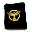 Spottt oil brooch Hunger Games *New Design* badge - old gold/bronze