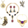 Ägypten Pharao Anhänger, Horus, Skarabäus, Cleopatra vergoldet mit Halskette