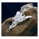 Arwens Evening Star Pendant in 925 Sterling Silver with Multifaceted Swarowski Crystals