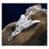 Arwens Evening Star Pendant in 925 Sterling Silver with Multifaceted Swarowski Crystals