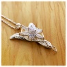 Arwens Evening Star Pendant in 925 Sterling Silver with Multifaceted Swarowski Crystals